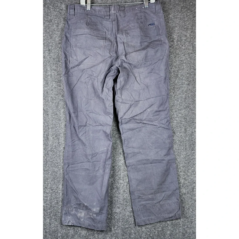 Mountain Khakis Pants Mens 36x32 Relaxed Fit Grey Canvas Outdoor EUC